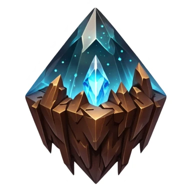 dark brown nebula crystal shard sticker