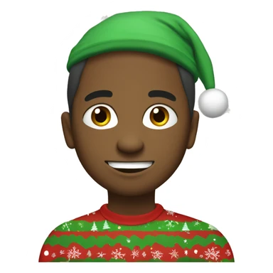 The name “Ziel” as a Christmas cartoon  sticker