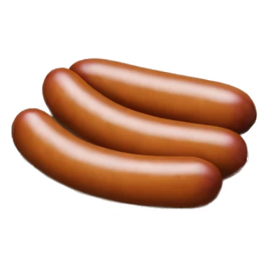 a sausage in a bowl sticker