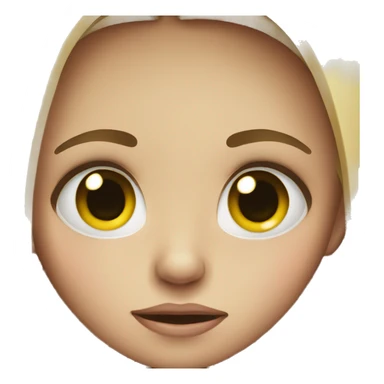 girl with crying eye sticker