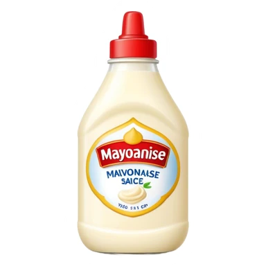 mayonnaise sauce bottle sticker