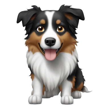 Anvil with Jumping Australian shepherd  sticker