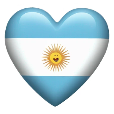 Heart with Argentina flag  sticker
