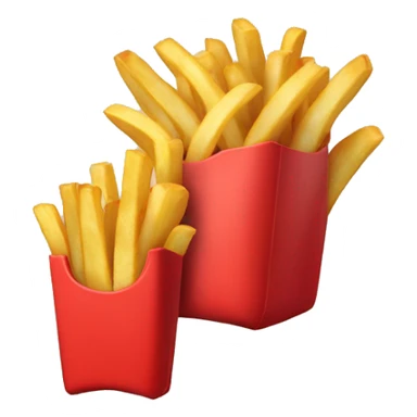 french fries, red case sticker