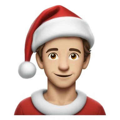 Tom Holland as santa claus sticker