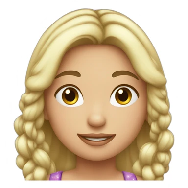 christmas girl with sticker