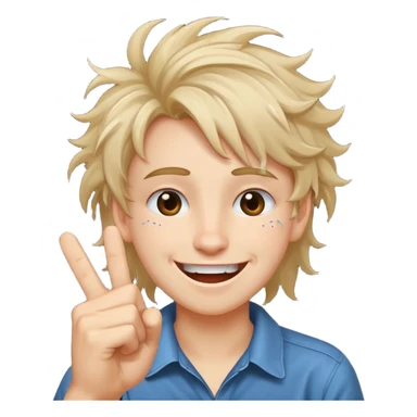 grinning face with tears of joy, showing the middle finger sticker