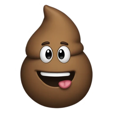poop emoji with sarcasm flag sticker