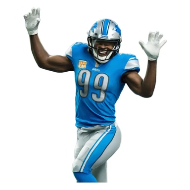 Detroit Lions beating jaguars  sticker
