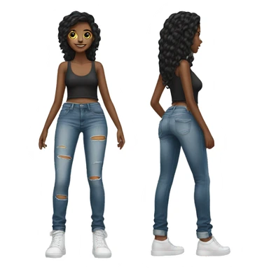 Amiri jeans women sticker