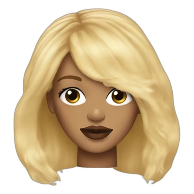 Rihanna with Blond hair  sticker