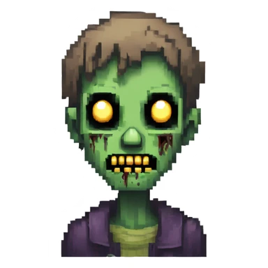 Undead Zombie pixel art 48 sticker