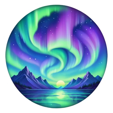 aurora sticker