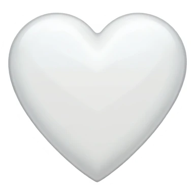White emoji heart sticker