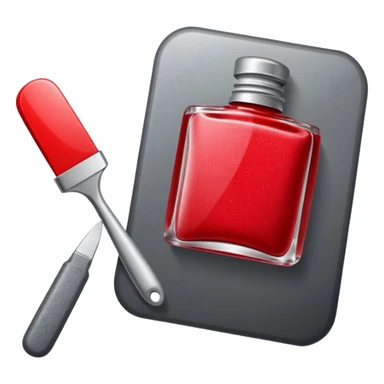 Create an icon with tools used by manicurists sticker