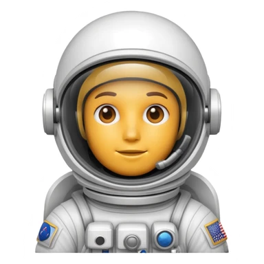 astronaut head sticker