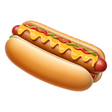 Happy hotdog smiling sticker