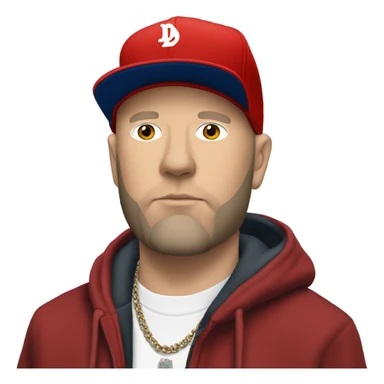 Fred durst from 1999 with a red backwards newera branded hat sticker