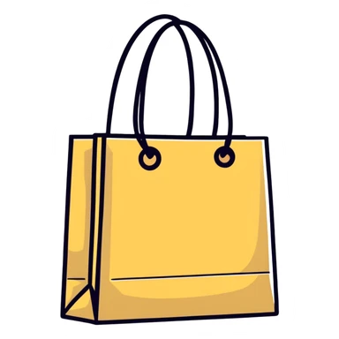 shopping bag with discount tag sticker