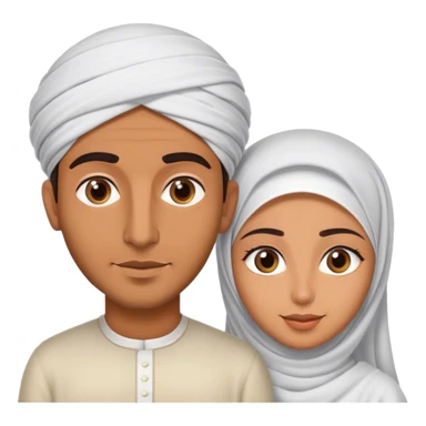 Arab man with muslim wife italian sticker
