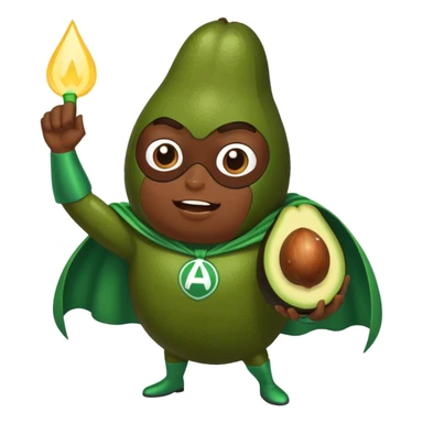 Wizard casting spells + Avocado superhero + Avocado superhero sticker