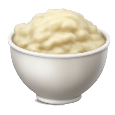 A bowl of mashed potatoes and gravy sticker