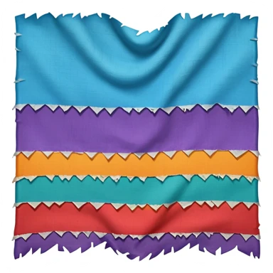 split fabric sticker