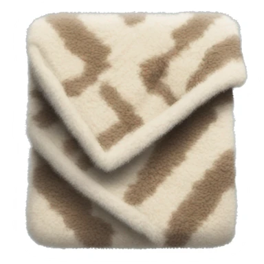 Folded up fuzzy blanket sticker