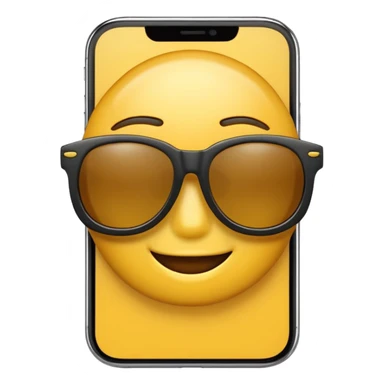 iPhone emoji 4k 😎 sticker