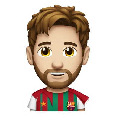 Leo messi wearing a moroccan shesh sticker