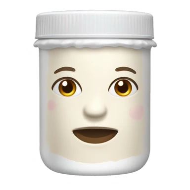 hand cream jar sticker