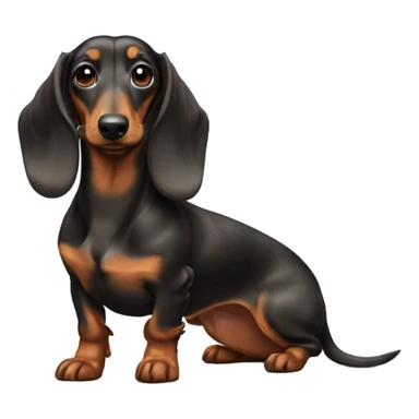 Dachshund, long hair, brindle sticker