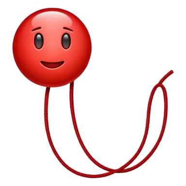 emoji hilo rojo sticker