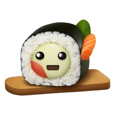 Vegan sushi sticker