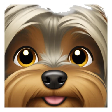 yorkie dog sticker