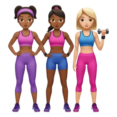 Workout women sticker