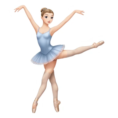 Ballet dancer in thigh highs sticker
