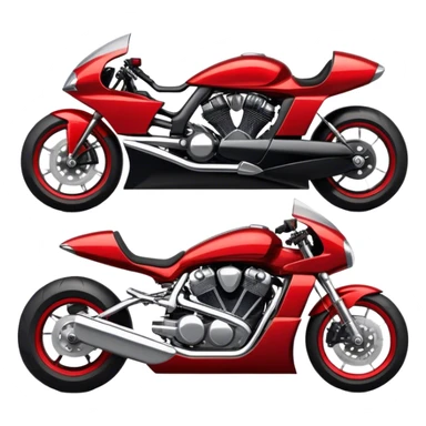 An icon showcasing a sleek motorcycle and a powerful car side by side, with bold, dynamic lines emphasizing speed and performance. highlighting their sleek design, custom tuning, and the excitement of the open road. Perfect for showcasing adventure and freedom on wheels. transparent background sticker