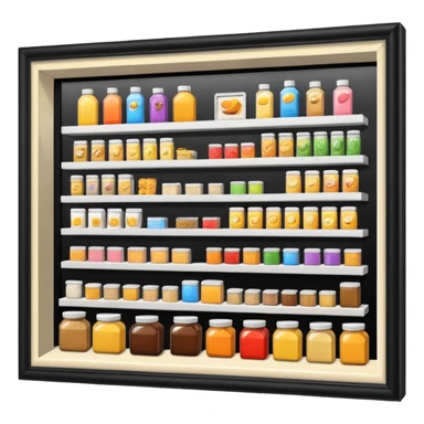 Convenience store named poor store and more sticker