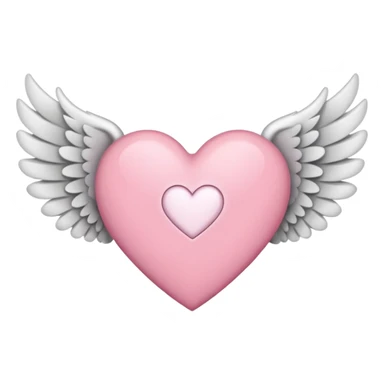 heart with a paw print and wings sticker