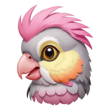cute grey cockatiel sticker
