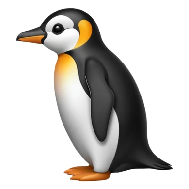 penguin side  sticker