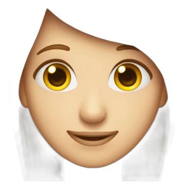 Smiling face with smiling eye and three heart sticker