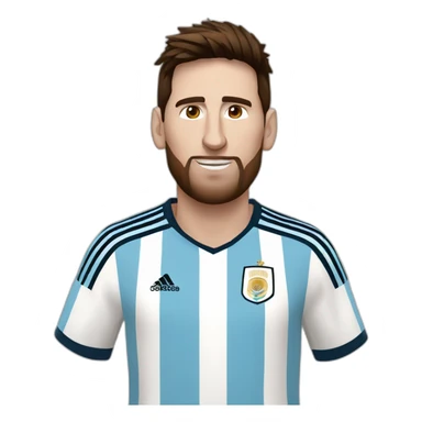 Messi-playing-for-argentina sticker