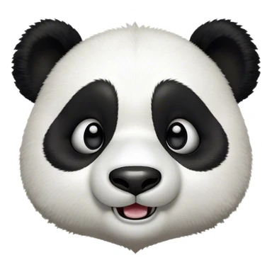 Cinematic Comical Panda Portrait Emoji, Head tilted dramatically with an exaggeratedly amused expression, featuring a striking black and white Fur with a quirky, playful expression and wide, expressive eyes filled with humorous disbelief, Simplified yet hilariously expressive features, highly detailed, glowing with a slightly sassy glow, high shine, dramatic yet playful, stylized with an air of cheeky charm, bright and endearing, soft glowing outline, capturing the essence of a spirited and over-the-top panda, so meme-worthy it feels like it could roll its eyes into internet fame instantly! sticker