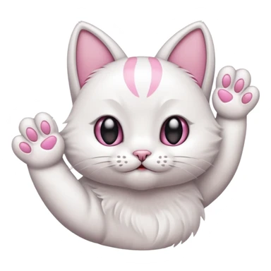 Cat claw showing middle finger  sticker