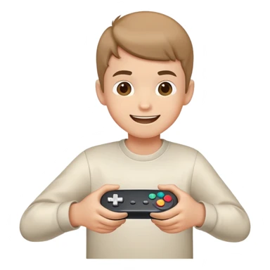 Crear emoji  de niño con consola sticker