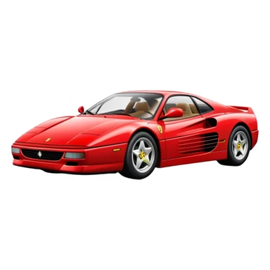 red Ferrari Testarossa sticker