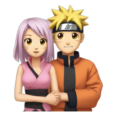 naruto and sakura if they have a baby sticker