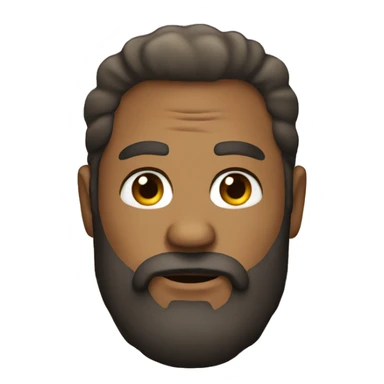 Big man with a beard sticker